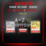 SD CARD 256GB SanDisk Ultra Extreme or Pro Fast Memory Class 10 Photo Camera OEM
