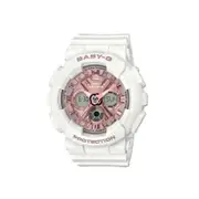 Casio Baby-G BA130-7A1 White Resin Pink Dial 100WR Shock Resistant Watch