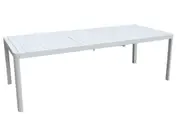 FurnitureOkay Eden Aluminium Outdoor Extendable Dining Table (160/240x100cm) - White