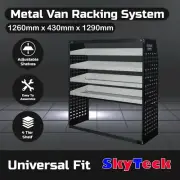 Van shelving Guard 4 Shelf Trays Steel Racking Storage 126cm*43cm*129cm VS009