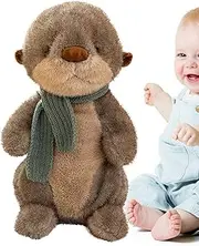 Stuffed Animals,Plush Hugging Pillow with Scarf | Soft, Cuddle Pillow, Interactive Play, Huggable for Bedroom Living Room