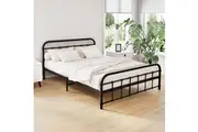 Artiss Bed Frame Metal Frames LEO - Double (Black)