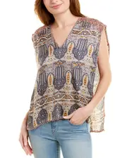Burning Torch Summer Palace Silk Popover