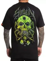 Sullen Clothing "CREEP BADGE" Mens tee Art Collective tattoo Black