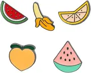 [OATIPHO] Chic Ornament Brooches Sunshine Brooch Food Brooch Pin Costume Props Decoration Peach Lapel Pin Back Decoration Dress Badge Pin Animal Brooch Pin Cute Lapel Shirt