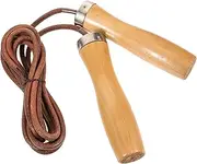 GOOHOCHY Weighted Wooden Handle Skipping Rope Durable Exercise Jump Rope for Workout Indoor Fitness and Physical Education Equipment Ergonomic Grip for Comfortable Use