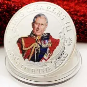 2023 UK England British King Charles III Coronation Silver Commemorative Coin