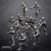 Enclave Nomads (12) - SKULLFORGE | Legion compatible Imperial Assault 3D printed
