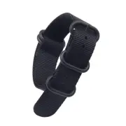 Abcycle Black Nylon Bell 22mm Nato Bell PVD Processed Watch Van Cloth Milit 559