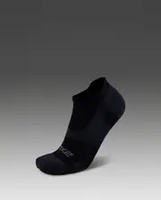 Vectr Light Cushion No Show Compression Socks, 2XU, M, Black/Titanium, Unisex