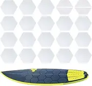 Skimboard Traction Pads,20 Piece Hexagonal Surf Traction Pad | Surfing Equipment, Protective Film, Waterproof Grip Stickers for Longboard Paddleboard