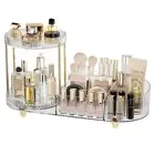 Rotating Makeup Organizer Cosmetic Storage Case Countertop Vanity Skincare
