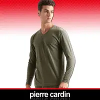 在飛比找ETMall東森購物網優惠-Pierre Cardin皮爾卡登 舒適保暖彈力棉V領長袖衫