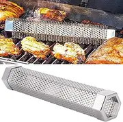 Smoke Box, Gas Charcoal Grill 304 Stainless Barbecue Tools Wood Pellet BBQ Smoker Cold Smoke for Outdoor