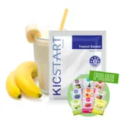 KicStart VLCD Shakes - Banana pack of 42 + FREE Feel Good Protein Water
