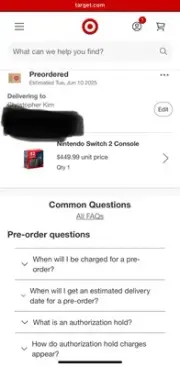 Brand New Nintendo Switch 2 Console 2025 PRESALE