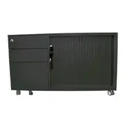 Fully Lockable Mobile Right Caddy Black