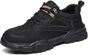 [Letuwj] Labor Insurance Shoes Men's Breathable Anti-Smash Anti-Puncture Steel Head