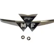187990M1 Fits Massey Ferguson Tractor Emblem 35 Die Cast Metal Paint & Chrome