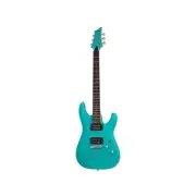 Schecter C-6 Deluxe 6-String Electric Guitar (Right-Hand, Satin Aqua)