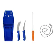 Butcher Knife Set Tool Kit Combo - SK2 Blue SK2B-COMBO-1