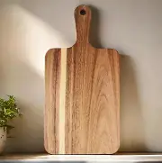 Acacia Wood Cutting Board with Handle 13.7''X7'' / Charcuterie Board/Serving Boa