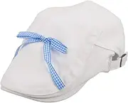 [VALICLUD] Women White Beret: Newsboy Hat with Checkered Bow Vintage Cap Retro Hat for Casual Fashion for Autumn