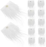 1Set Dwarf Beard Gnome Making Kit with Balls Craft Supplies for Gnome Dolls Fluffy Beards and Smooth Wood Beads for Charming Decorations