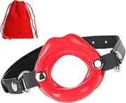 1 PCS Red Mouth Plug Muzzles Lips Erotic Toys Gag Bondage for Womnen Men Fetish Restraints Play Fetish Gags Silicone
