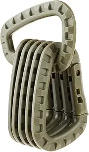6X ABS Carabiners Webbing Helmet Snap Hook Equipment, Green, 8.5x5.6cm