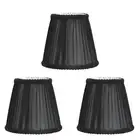 3Pcs Clip‑On Cloth Lamp Shade Fabric Lampshade Table Light Cover For Candle