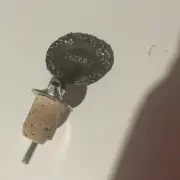 SHERRY BOTTLE POURER CORK STOPPER. MADE IN ENGLAND