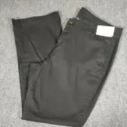 Arizona Jeans Schoolgirl Straight 18 Juniors Plus Black Pants Flat Front New