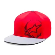 Alpinestars Men's Octane Flat Bill Flex Fit Hat Red