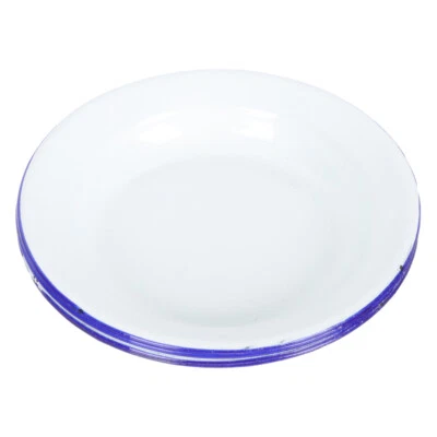 4 Pcs Enamel Dinner Ware Set Unbreakable Dinner Plate Enamel Sushi Plate