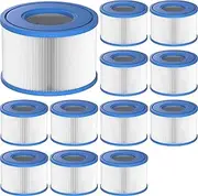 Intex 12 Pack Type S1 Spa Filters for All Intex PureSpa 28429E, 28403E, 28407E, 28443E, 28453E, 28421E, 28423E, 28413E, and 28453E, 11692, SB-h10, JPC01 Swimming Pool Pump