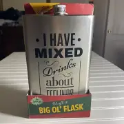 The Big Ol' Flask Stainless Steel 64 ounces Gift Liquor Whiskey