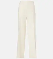 [The Row] The Row Foulard wool, silk and linen straight pants AU 14 white
