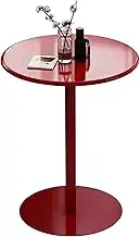 Round Bar Height Cocktail Table Bistro Pub Table with Metal Base, Negotiation Side Table, Space Saving Home Cafe Dinner Room Compact Furniture Table Small Side End Table(48x62cm)