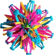 Expandable Magic Rainbow Shrinking Ball - Variety Stress Relief Toys, Glow in The Dark Breathing Sphere Toy