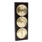 Wall Mounted Household Barometer Thermometer Wood Frame Base Hygrometer Station