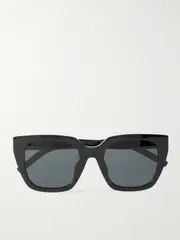[SAINT LAURENT EYEWEAR] SAINT LAURENT EYEWEAR - Oversized Cat-eye Acetate Sunglasses - Black - One size One size Black