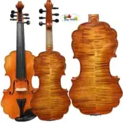 Baroque style SONG Brand master flames maple left 6 strings violin 4/4
