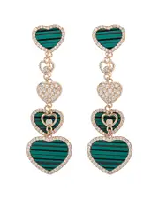 Eye Candy LA CZ Heart Earrings