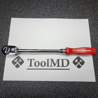 Snap-on Tools USA NEW 3/8" Drive RED Hard Handle LONG Ratchet FHLD80