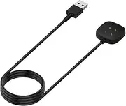 for Fitbit Versa 3, Versa 4, Sense, Sense 2 (NOT for Versa 1 / Versa 2 / Versa Lite) Charger Cable (3 feet), USB Charging Cable Adapter - Smartwatch Accessories