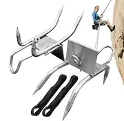 Adorable Tree Climbing Spikes, Portable Cat Claw Gear, Anti-Slip Pole Climbing Tool, Adjustable Safety Pedal for Arborists, Hunting, Tree, Outdoor Work, 2 Pieces