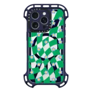 iPhone 16 Pro Ultra Bounce Case MagSafe Compatible Checkered Floral Case