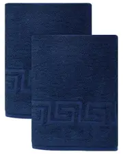 Ozan Premium Home 2pc Milos Greek Key Pattern Bath Sheet Set