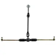 Go Kart Front Steering Kit Gear Rack Pinion Tie Rod Shaft Assembly Go Cart ATV